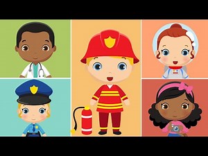 Jobs and Occupations - Vocabulary for Kids in English and Spanish