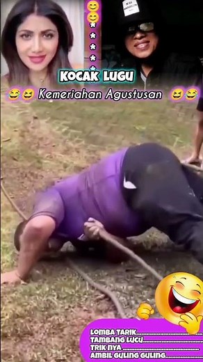 Hilarious viral video 😆😂 Tug of war competition is so funny