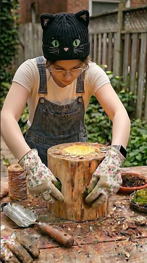 DIY Garden Lights That Look $1000 Expensive 🌿✨ #garden #gardening#backyard