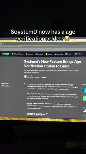 SystemD Age Verification & Devuan Linux Switch