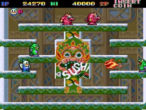 ❄️ Snow Bros Gameplay – Classic Arcade Action! ❄️