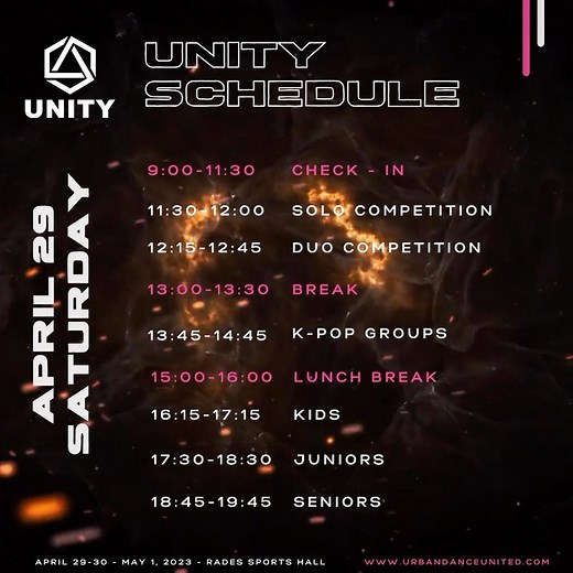 1.4K views | UNITY DANCE LEAGUE Schedule | URBAN DANCE | Facebook