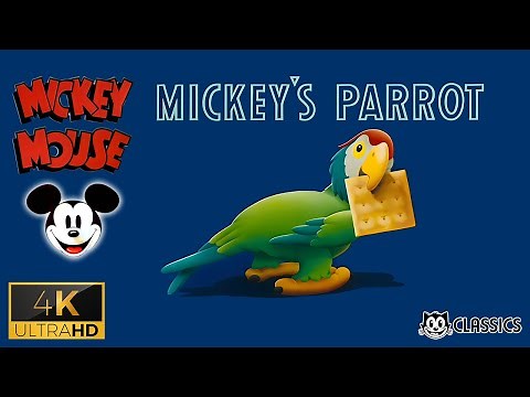 Mickey Mouse: Mickey's Parrot (1938) 4K Remastered | Disney Classic