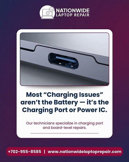 Laptop Not Charging? It’s NOT the Battery — Here’s the Real Fix #laptoprepair #usa #shorts