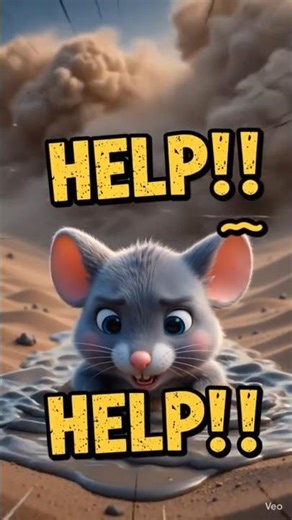 Desert Danger! 🏜️ Rabbit Saves Mouse at Last Second😨#youtubeshorts #animation #3danimation #kukur