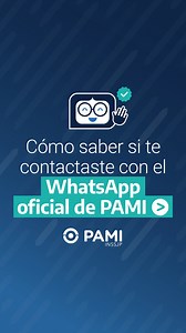 👇Seguí estos pasos para comunicarte con Pame, el asistente virtual de PAMI en Whatsapp de forma segura. ⚠️Recordá que desde PAMI nunca te vamos a solicitar dinero, datos bancarios, contraseñas o códigos de verificación. Si creés que fuiste o estás siendo víctima de un fraude o engaño, podés hacer el reclamo en pami.org.ar/reclamos o llamando al 138 - PAMI Escucha. | PAMI