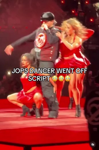 JOPS DANCER WENT OFF SCRIPT 😳 #jop #fuerzaregida #dancer #trending #viralvideo
