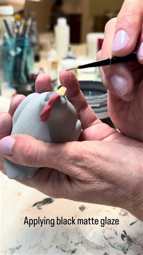 A look into development of our black Australorp hen. Still perfecting the finish. #ceramics #hens