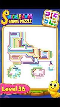 Wiggle Away: Snake Puzzle | Level 36 | Snakes Lace Up! 🛹