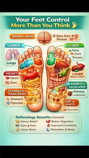 👣 Your Feet Hide a Full Body Map 😱 | Foot Reflexology Explained