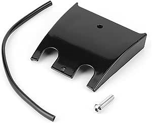 Dash Extension Panel Dash Extension Panel Metal Rubber Dash Extension Panel Drag Motorcycle Fuel Cover Fit For Fltcu I Flht (Black)