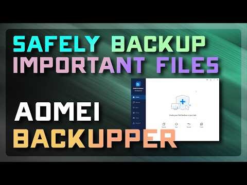 How to Back Up and Restore Files on Windows (Step-by-Step Guide) with AOMEI BACKUPPER