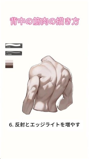 How to Draw Back Muscles | Digital Illustration Tutorial for Beginners #DigitalAnimeArt #Art #Dig...