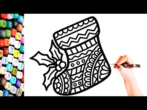 Easy Christmas Mandala Art for Beginners 🎄 Christmas Drawing & Coloring