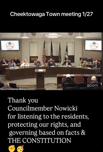 The Union Guy gets it! Huge thanks to @StephenNowickiForCheektowaga for his unwavering focus on community-based policies and constitutional rights. Cheektowaga is stronger when we stand together. Help us pass this resolution by showing up to the next town board meeting on February 10th at 5:30 PM. Leading the way are Councilmembers Nowicki, Elderkin, and Lewis. Councilmembers Pilarski, Thompson, and Bakowski may still need to be nudged to the right side of history. Take a moment today to reach o