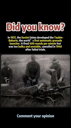 WWI's First Automatic Grenade Launcher That Flopped#history