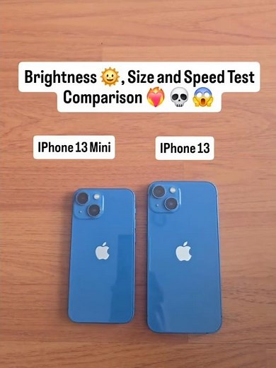 🔥 iPhone 13 Mini vs iPhone 13 – Brightness, Size & Speed Test | Small Beast or Bigger Winner? 🔥 #fyp