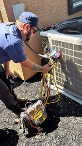 1.1K reactions · 115 comments | Having a dirty condenser can impact the efficiency of your HVAC unit. Be sure to wash it each spring/summer. We will wash it for you during your A/C tune-up.  #americanenergy #hvactech #bluecollar #homeowner #homemaintenance | American Energy Home Pros | Facebook