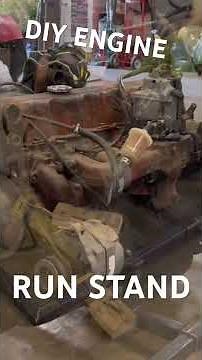 Home built engine run stand.