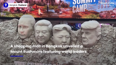 Shopping mall recreates Mount Rushmore with Trump, Putin, Kim Jong Un and Xi Jinping