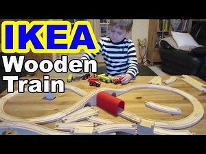 Ikea Holzeisenbahn Lillabo kaufen und spielen/ Wooden Train shopping and playing- Kanal für Kinder