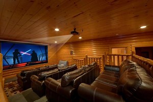 Eight bedroom cabin with a private pool still available for dates in March. Enjoy the mountain view with friends. https://www.elkspringsresort.com/cabins/pool-and-theater-lodge/ | Elk Springs Resort