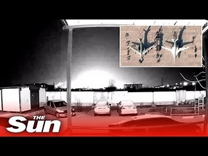 Moment two of Putin’s Tu-95 nuclear bombers ‘are BLOWN UP in Ukrainian drone attack