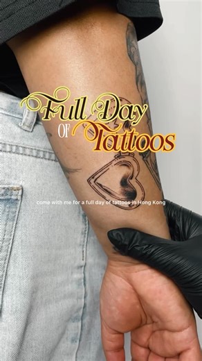 Shell Chan 貝 﫧 on Instagram: "Full day of Tattoos!  全日紋身嘅一天❤️‍ Just trying to be better everytime✨  Hong Kong , at @frequency_tattoo "