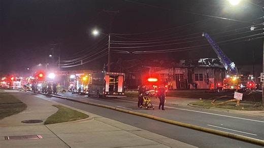 Vacant commercial building fire on North Tryon Street intentionally set, firefighters say
