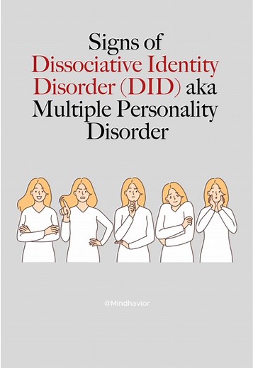 Signs of Dissociative Identity Disorder