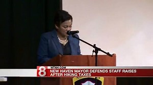 5K views · 46 reactions | The mayor of New Haven, Connecticut is defending her decision to give pay raises to some staff just a few weeks after raising taxes 11 percent. That and more top stories from News 8. | WTNH News 8 | Facebook