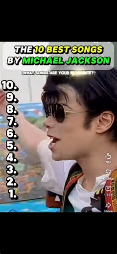 Rating 10 best Michael Jackson Songs