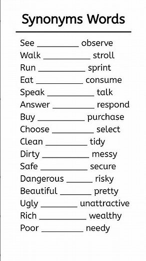 Top English Synonyms You Need to Know: Improve Your Vocabulary Today! | Learn English Today