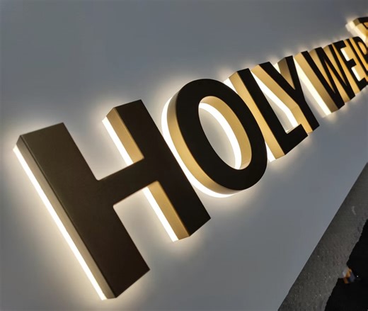 Custom Business Sign | 3d Backlit Sign | Metal Backlit Signs | Custom Acrylic Sign | Metal Sign | Led Business Sign | LED Sign for Business - Etsy