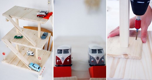 Circuit et garage pour petites voitures : 7 idées pour le fabriquer soi même