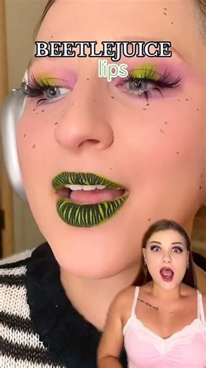 I want this! BEETLE JUICE LIPS👄 #beauty #lips #beetlejuice #tutorial #shortvideo #makeup