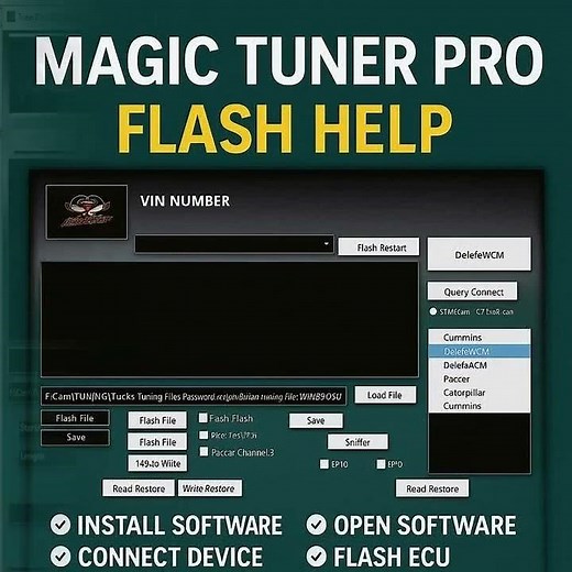 MAGIC TUNER PRO 2023 Keymaker Advanced ECU Flash Tool for Trucks |