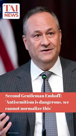 208 reactions · 30 shares | Second Gentleman Emhoff: ‘Antisemitism is...