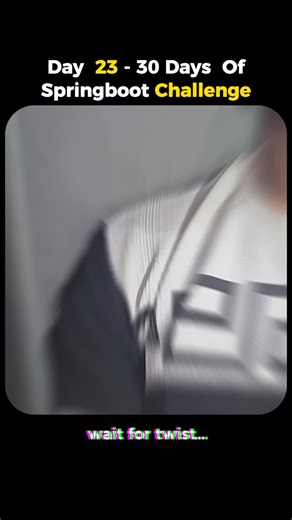 JAVA | ENGINEER | SELF IMPROVEMENT on Instagram: "Day 23/30 – Spring Boot Challenge 🚀 Learning Java Spring Boot for FREE by building real backend projects, not just watching tutorials. Focused on becoming a job-ready Java backend developer with industry-level Spring Boot experience. Comment LINK to get the project roadmap + free resources. Keywords (Separate): Java Spring Boot Spring Boot projects Real Spring Boot projects Java backend development Spring Boot backend projects Spring Security JW