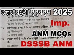 ANM Nursing Questions paper 2025/Nursing ANM Questions and answers/DSSSB ANM previous Year Questions