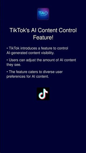 TikTok's AI Content Control Feature!