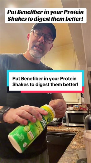 Put Benefiber in your Protein Shakes to digest them better! #fiber #benefiber #prebiotic #digestion #protein @Benefiber