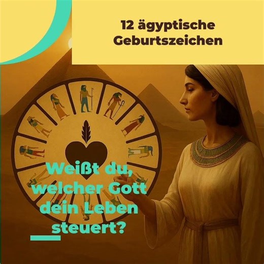Weißt du, welche ägyptische Gottheit dich begleitet?
