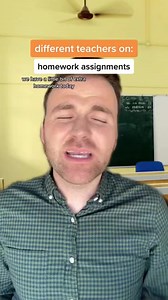 339K views · 10K reactions | Different teaches on: homework assignments #schoollife #schoolmemories #nostalgia #teachersbelike | Scott Frenzel | Facebook