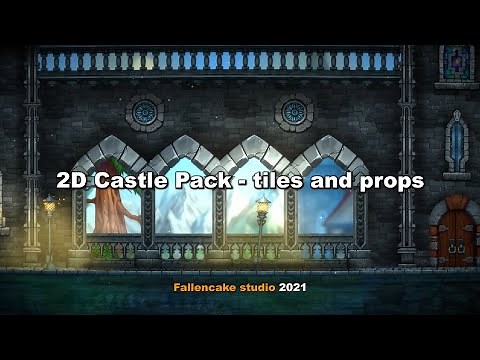 2D Castle Pack - tiles and props [Unity 2D graphics environment Asset]