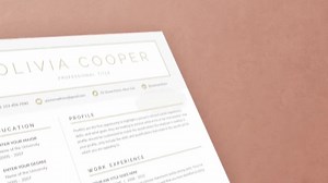 Modern Resume Template: Cover Letter & References (google Docs, MS Word) - Etsy