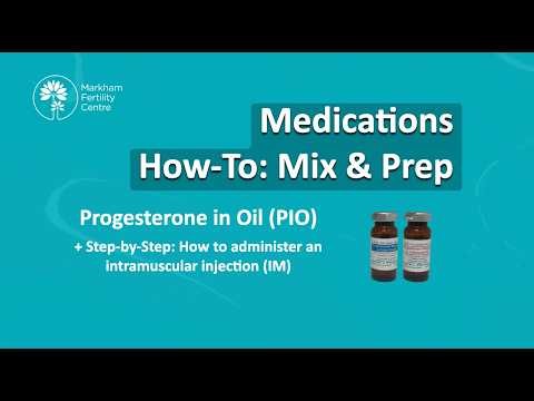 Fertility Medications: How to inject Progesterone in Oil + IM demo