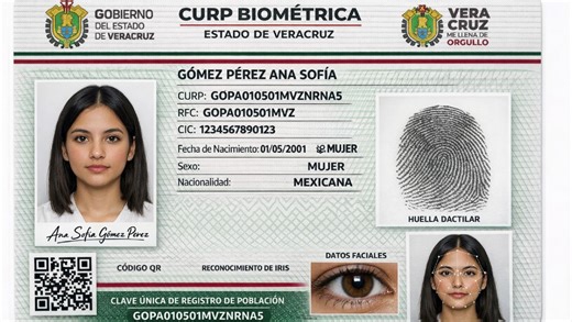 ¿Cómo tramitar CURP biométrica en Veracruz? Así pueden sacar tu cita para tener tu documento oficial en 2026