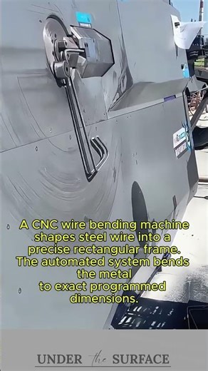 CNC Wire Bending Machine Forming Rectangular Steel Frames