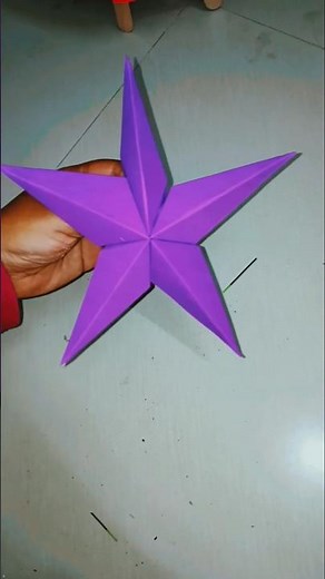 Diy paper Christmas star easy craft for beginners# simple star idea #papercrafttutorial